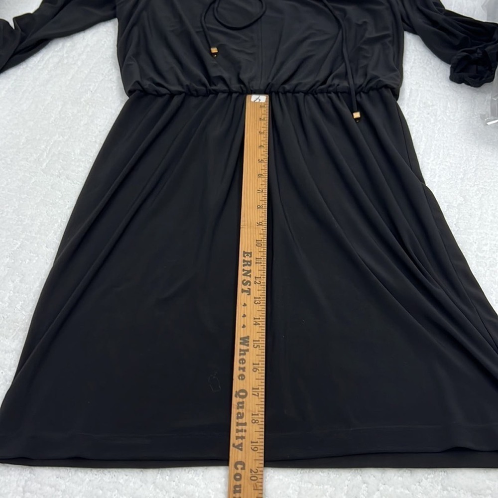Nine West long sleeve modest little black dress size 6 - Picture 10 of 11